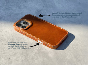 iPhone Leather Case | Handmade | Oil Waxed Leather | Canyon Brown