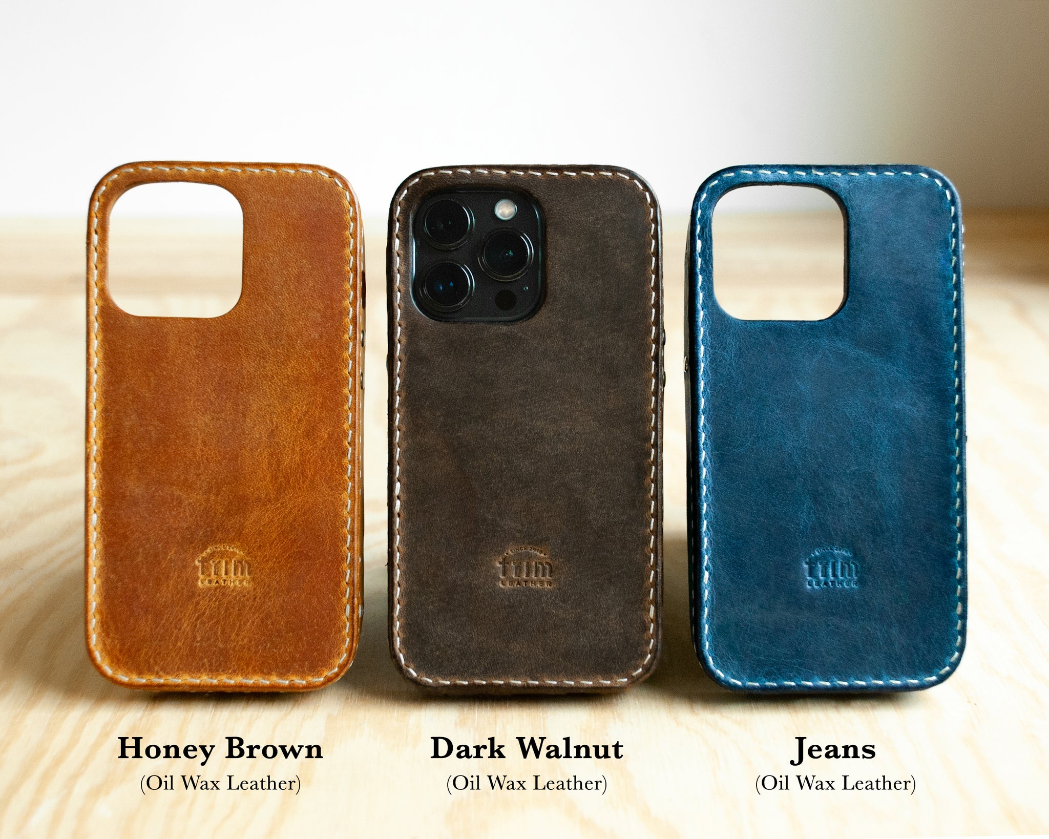 Leather iPhone Case, No Plastic Solid Leather 12 Pro and Max