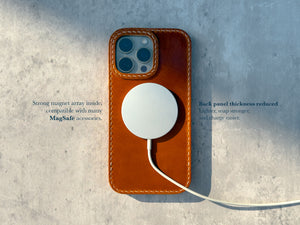 iPhone Leather Case | Handmade | Oil Waxed Leather | Canyon Brown